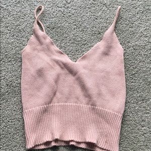 Sweater material brandy Melville v neck tank top